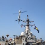 Aerovel's Flexrotor operating aboard a guided-missile destroyer in the Gulf of Oman